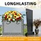 Artificial Cemetery Flower Saddle – Large Headstone Grave Decoration with Red & White Roses and Sunflowers, Memorial Tombstone Floral Arrangement